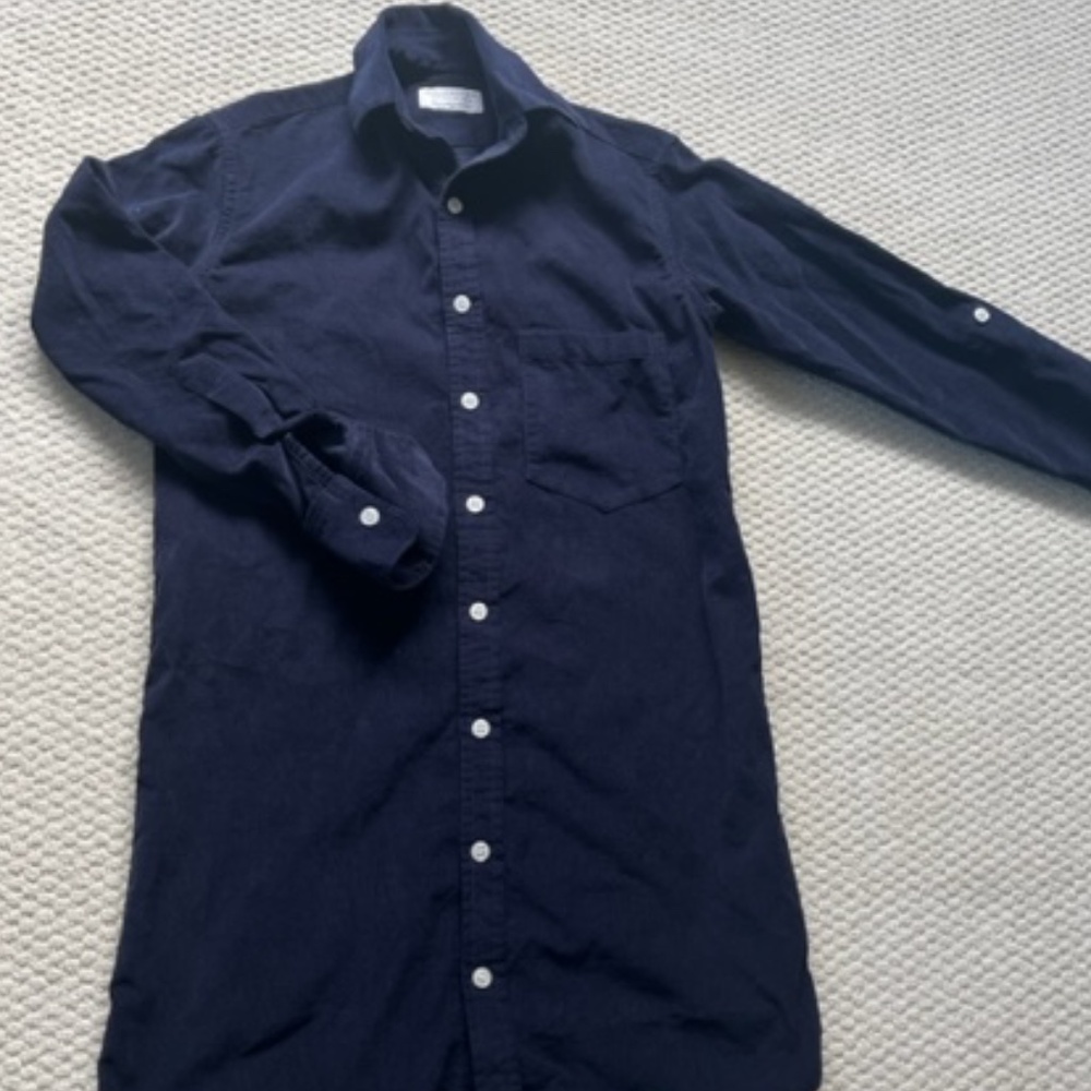 Emily Phillips, Navy Corduroy Dress, Size 0